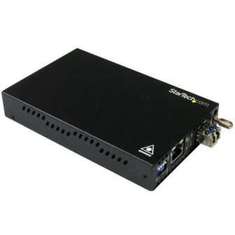 StarTech.com Copper to Fiber Gigabit Ethernet Media Converter -…