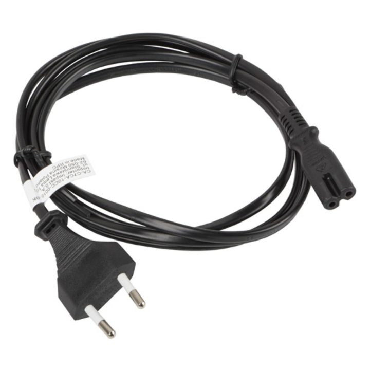 Lanberg Power Cable CEE 7/16 to IEC320 C7 Euro (Figure-8) Black 1.8 m…