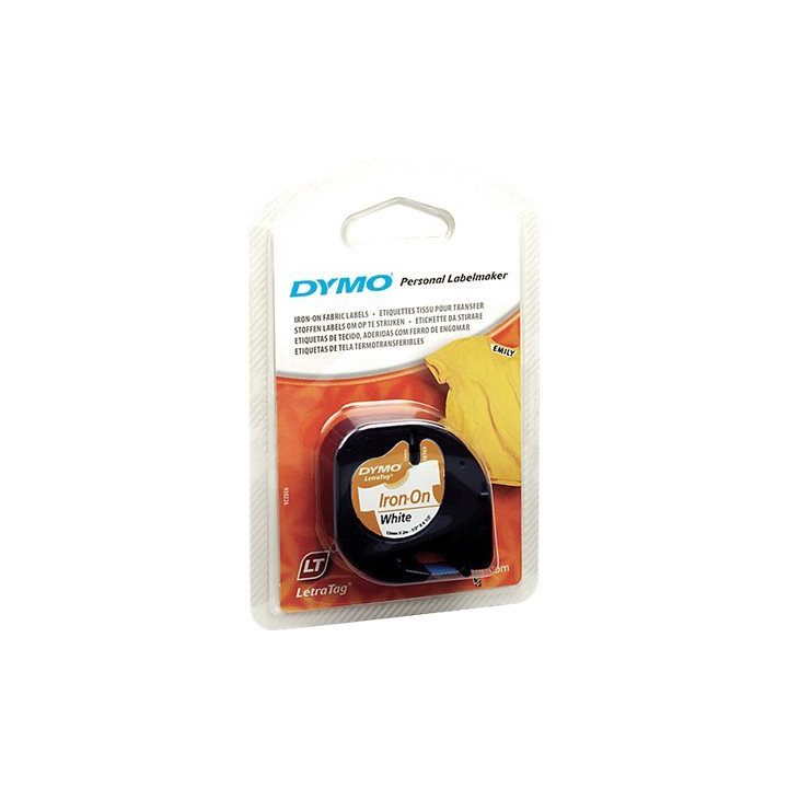 DYMO LT Authentic Fabric Labels | Black on White | 12 mm x 2m |…