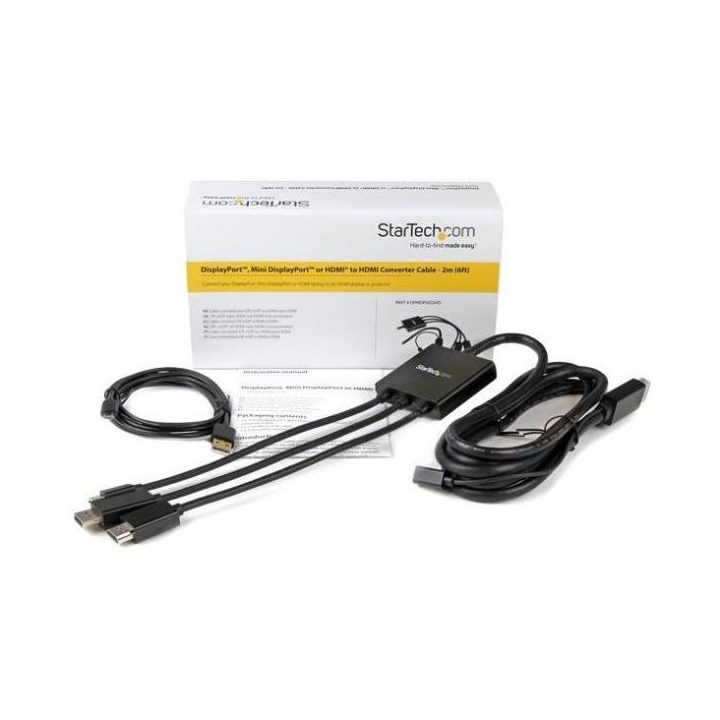StarTech.com HDMI, DisplayPort or Mini DisplayPort to HDMI Converter…
