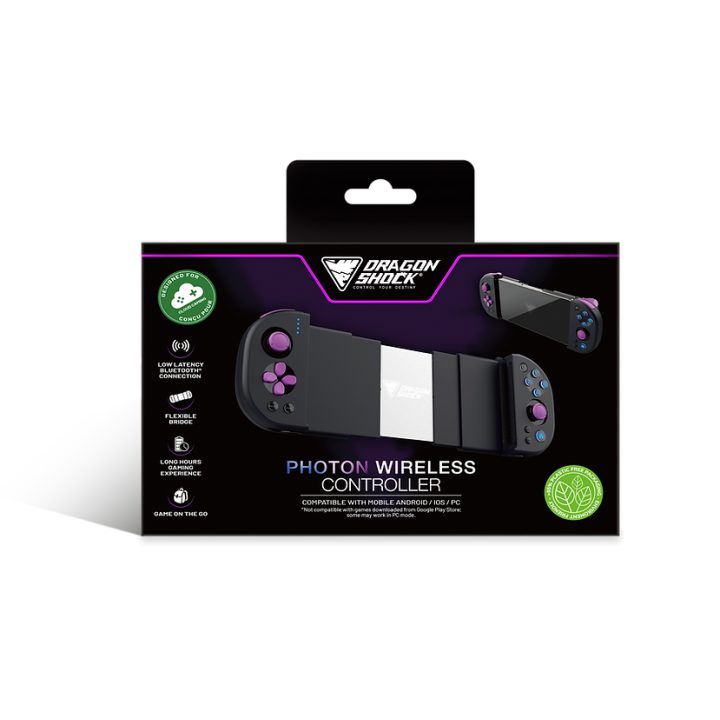 Dragonshock Photon Preto Bluetooth/USB Gamepad Analógico/Digital…