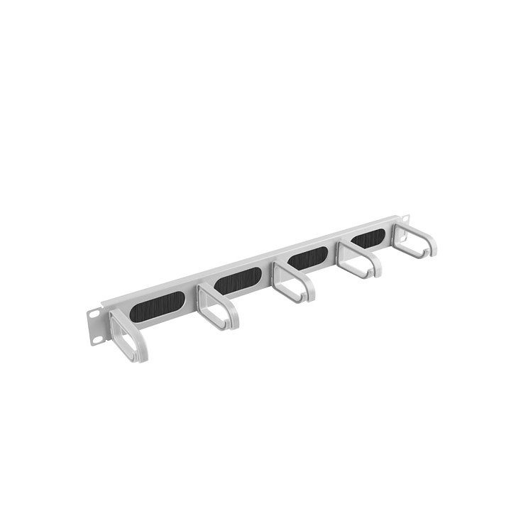 Lanberg 19-inch Cable Organizer with Brush Panel 5 Rings-Type B 1U…