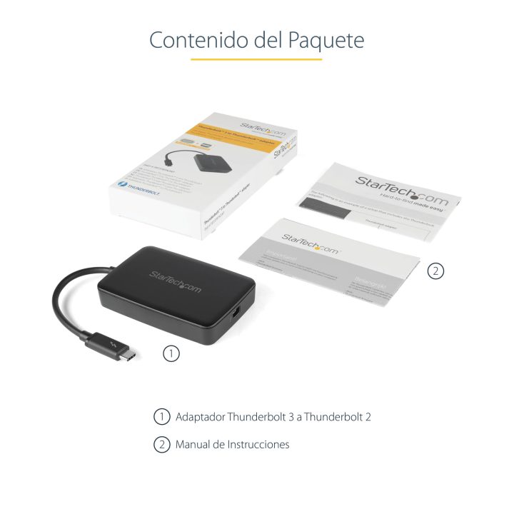 StarTech.com Laptop Thunderbolt 3 to Thunderbolt 2 Adapter TB3 to TB2…