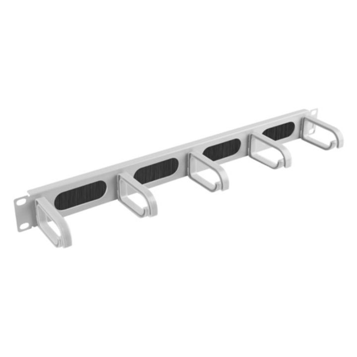 Lanberg 19-inch Cable Organizer with Brush Panel 5 Rings-Type B 1U…