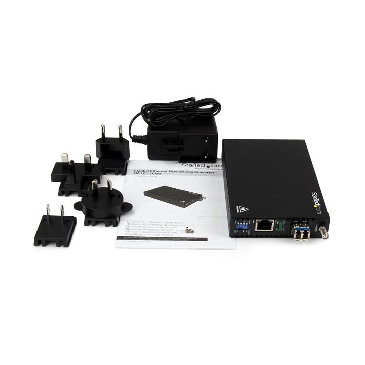StarTech.com Copper to Fiber Gigabit Ethernet Media Converter -…