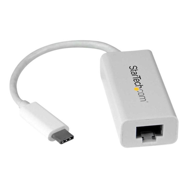 StarTech.com USB-C Gigabit Ethernet Network Adapter - White -…