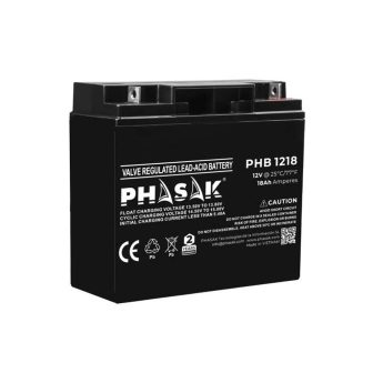 Bateria Phasak PHB 1218 compatível para UPS 18Ah 12V chumbo-ácido