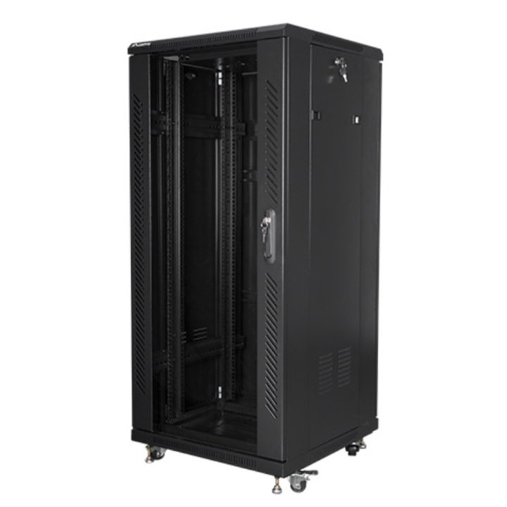 Armário rack Lanberg 19 polegadas 27U 600X600 preto (FF01-6627-12B)