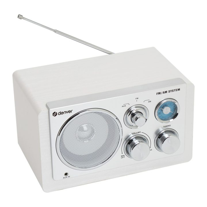 Denver TR-63W Analog Radio White
