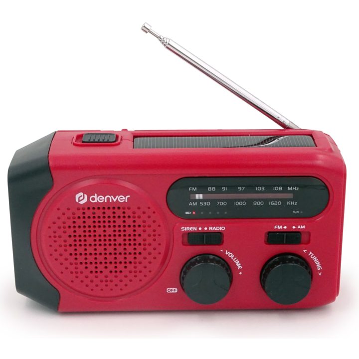 Denver SCR-2010MK2 Portable Analog Radio Red