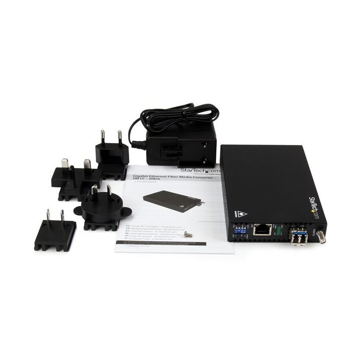 StarTech.com Conversor de Meios Ethernet Gigabit de Cobre para Fibra…
