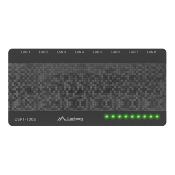 Lanberg DSP1-1008 Unmanaged Gigabit Ethernet (10/100/1000) Switch…
