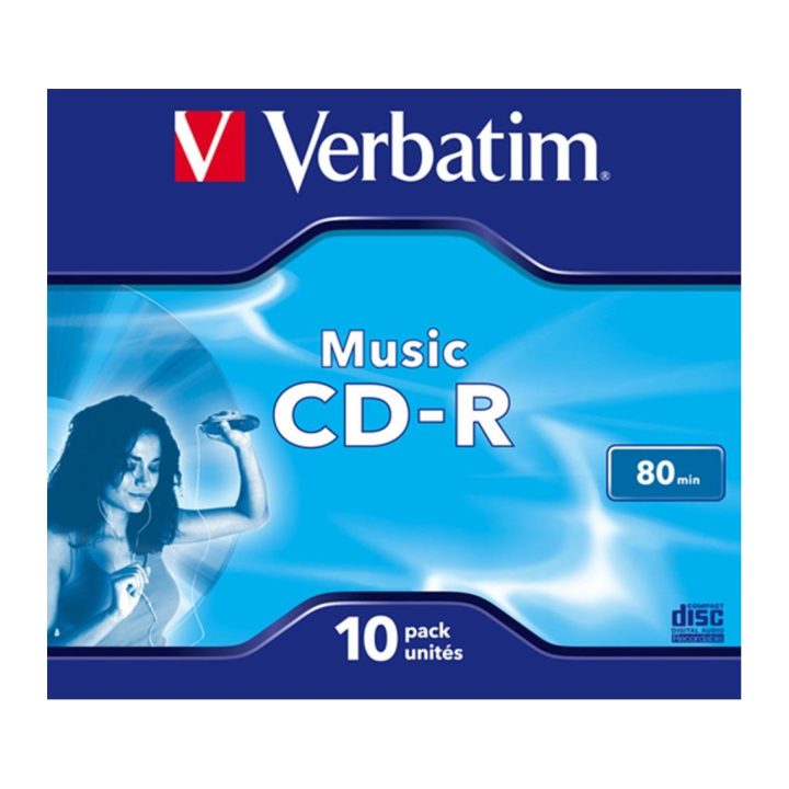 Verbatim CD-R 700MB 16x Jewel Case 10 Pack Audio (43365)