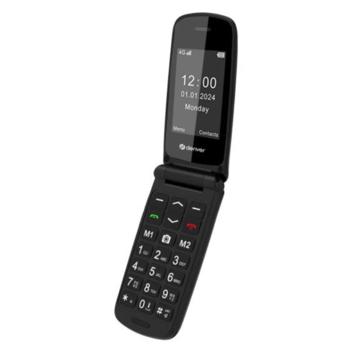 Denver BAS-24800L mobile phone 2.4" Black Phone for seniors