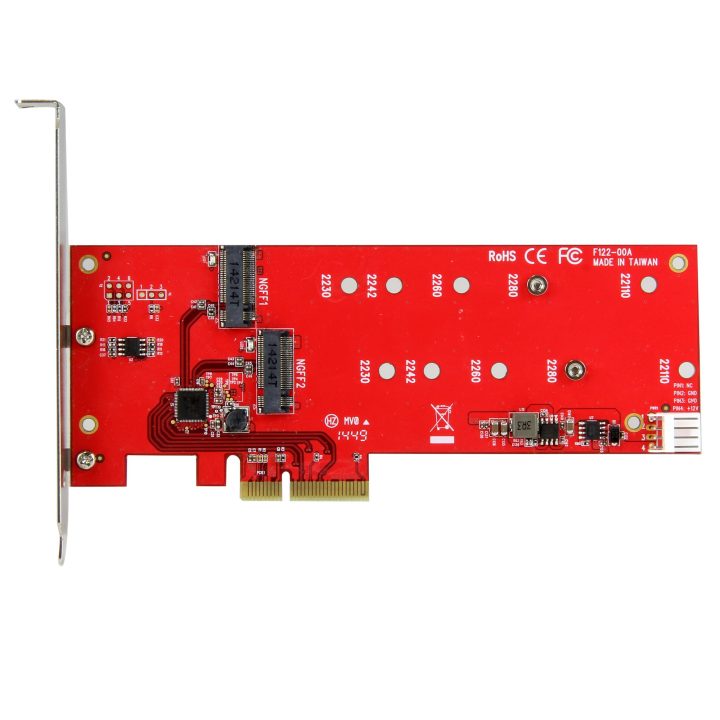 StarTech.com Tarjeta Controladora M.2 PCI Express para 2 SSD