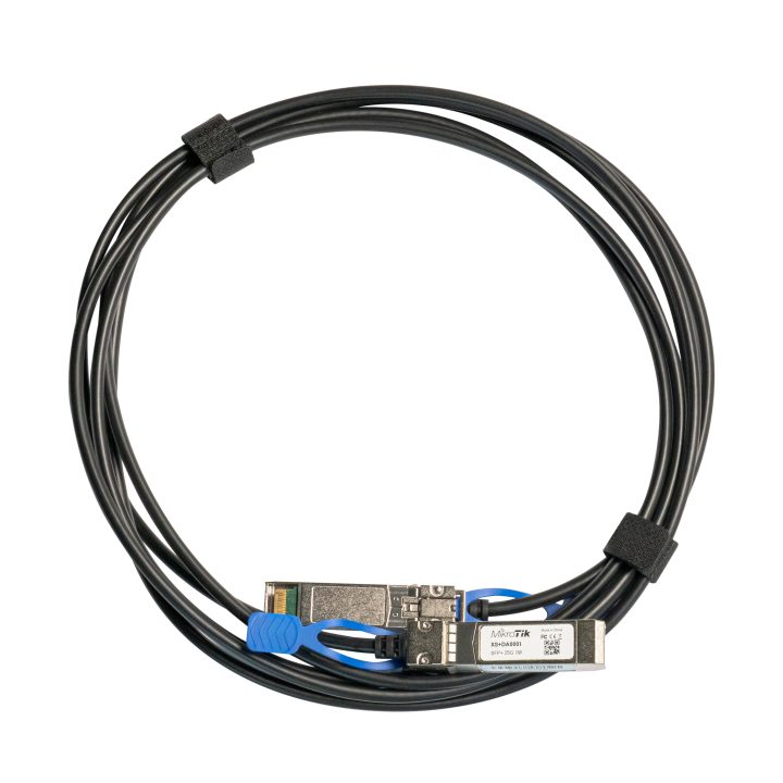 Mikrotik XS+DA0001 cable infiniBanc 1 m SFP/SFP+/SFP28 Negro