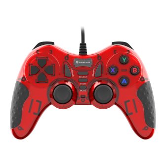 GENESIS Mangan 200 Rojo USB 2.0 Gamepad Analógico/Digital PC