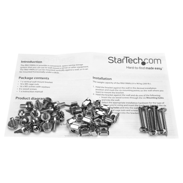 StarTech.com Wall-Mount Vertical Server Rack Cabinet - Solid Steel -…