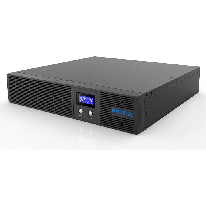 Phasak 2160VA Rack Interactive UPS - 4 Schuko Outlets - Automatic…