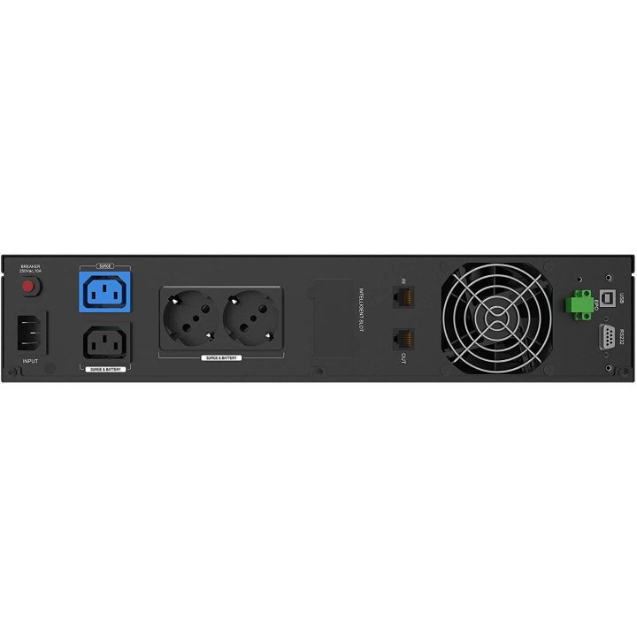 Phasak 2160VA Rack Interactive UPS - 4 Schuko Outlets - Automatic…