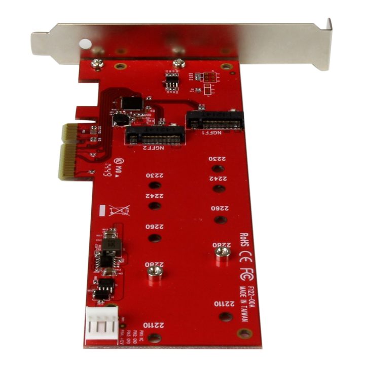 StarTech.com Tarjeta Controladora M.2 PCI Express para 2 SSD