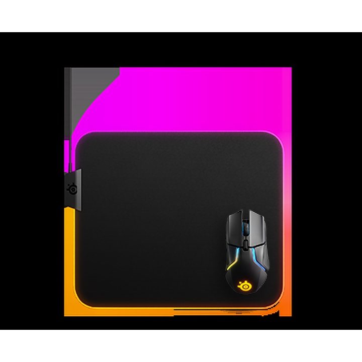 SteelSeries QcK Prism Cloth Medium Tapete de rato para jogos Preto…