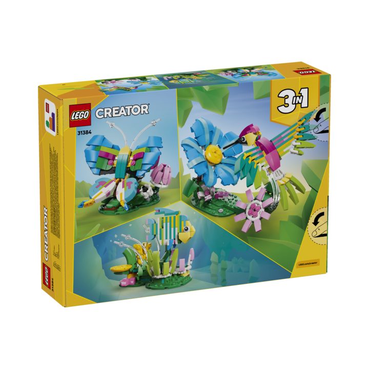 Lego Creator 3 animais de brinquedo em 1 colibri colorido (31384)