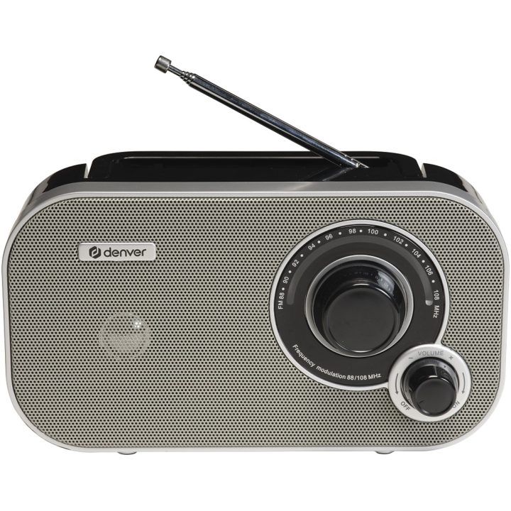 Denver TR-51GR Personal Analog Radio Gray