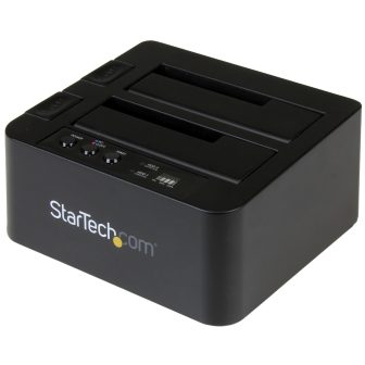 StarTech.com Standalone Hard Drive or SSD SATA Duplicator Cloner -…