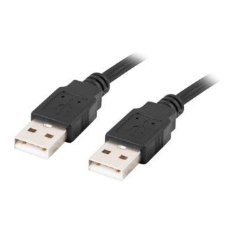 Lanberg CA-USBA-20CU-0018-BK cable USB USB 2.0 1,8 m Negro