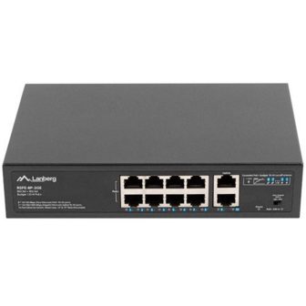 Lanberg RSFE-8P-2GE-120 switch não gerido Gigabit Ethernet…