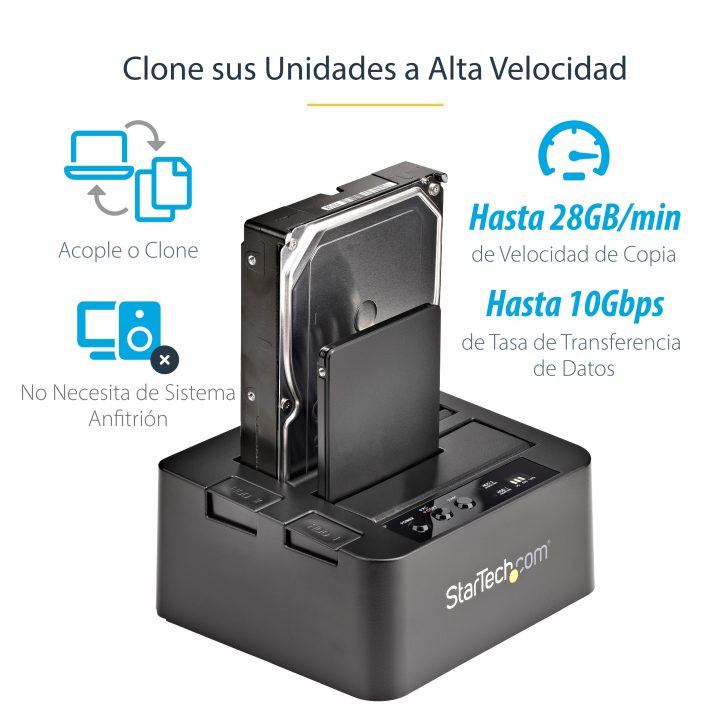 StarTech.com Duplicador Clonador Autónomo de Discos Rígidos ou SSD…