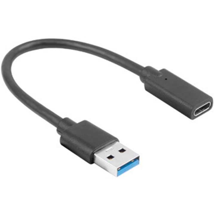 Adaptador Lanberg USB 3.1 tipo C-USB tipo-a 15cm (AD-UC-UA-03)