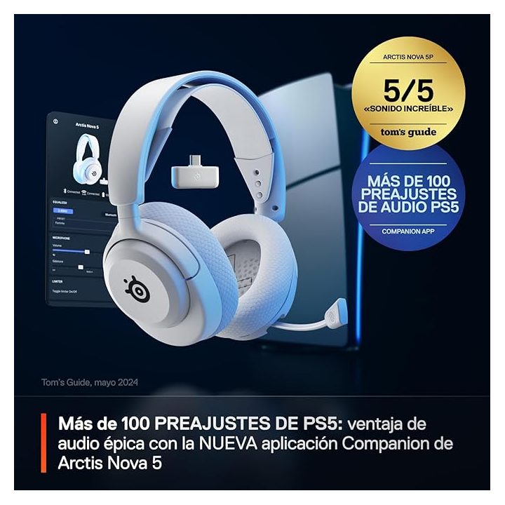 SteelSeries Headphones - Arctis Nova 5p White (61674)
