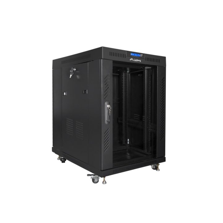 Lanberg FF01-6815-12BL 15U Rack Cabinet Free-standing Black