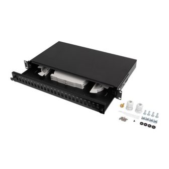 Lanberg FOP1-24SS-LDB panel de parcheo 1U
