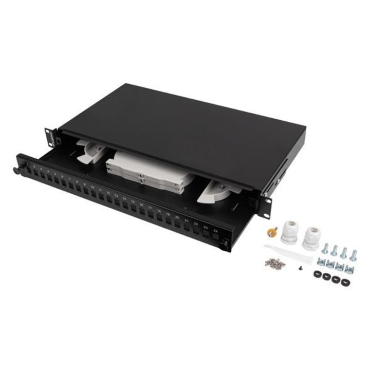 Lanberg FOP1-24SS-LDB 1U patch panel