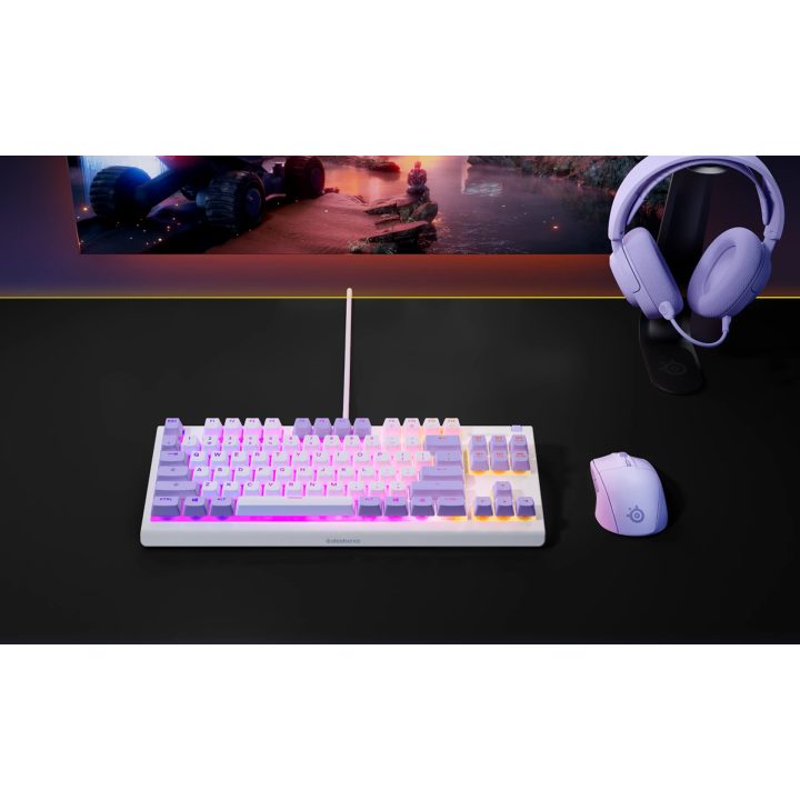 SteelSeries Apex 3 TKL Amethyst (US) Keyboard (64951) · US English…