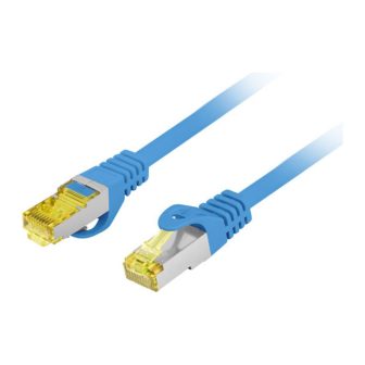 Lanberg PCF6A-10CU-0100-B cabo de rede Azul 1 m Cat6a S/FTP (S-STP)