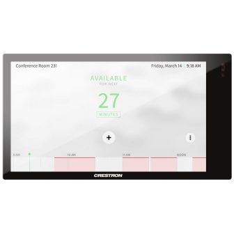 Crestron 5 in. wall mount touch screen, black smooth (tsw-570-b-s)…