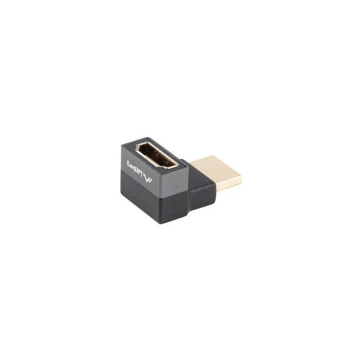 Lanberg 8K HDMI Adapter Male to Female Up Angle (AD-HDMI-08)