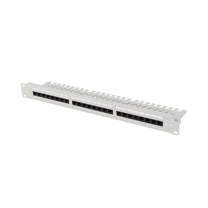 Patch panel Lanberg 24 portas 1U 19 polegadas cat.6a UTP com…