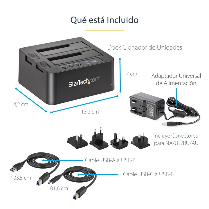StarTech.com Standalone Hard Drive or SSD SATA Duplicator Cloner -…