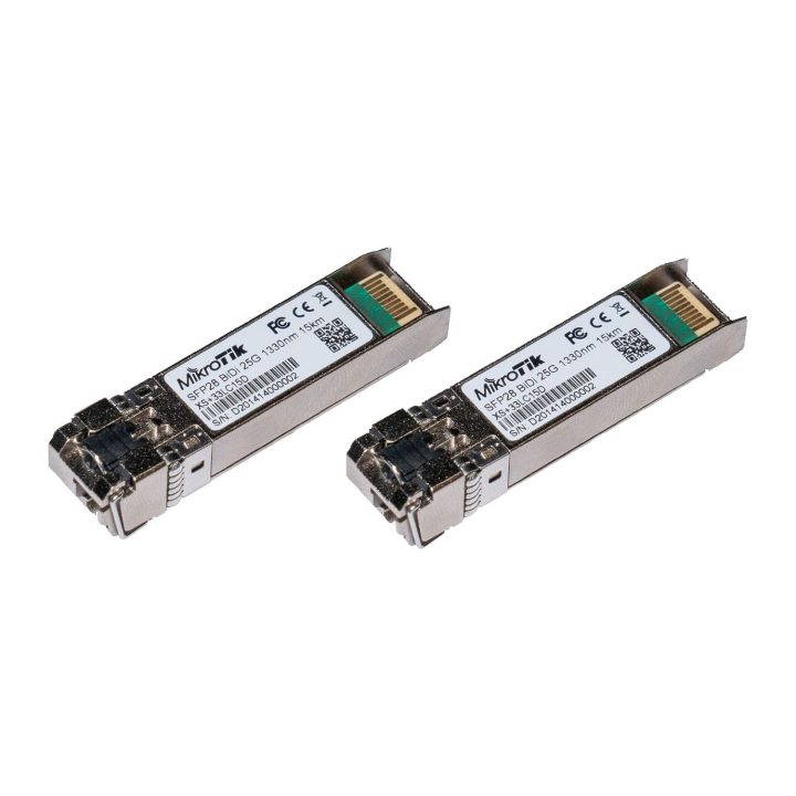 MikroTik SFP+ 10G/25G Bidirectional SFP Modules, Single LC Connector…