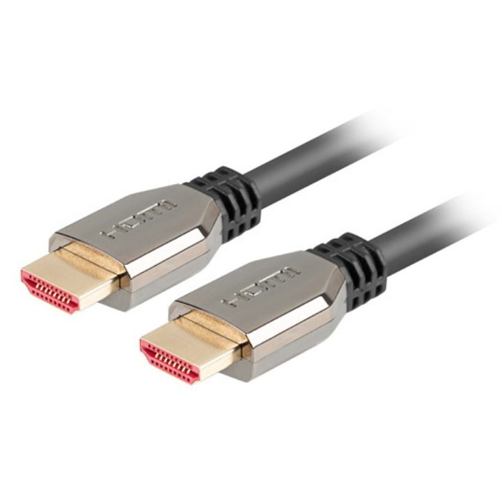 Lanberg HDMI Cable m-m v2.1 8K 60Hz 1m Black (CA-HDMI-30CU-0010-BK)