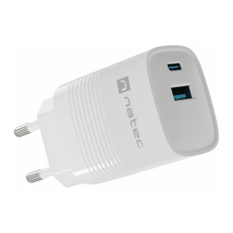 Natec NUC-2140 Universal Mobile Device Charger White AC Fast Charging…