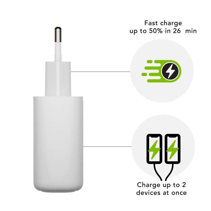dbramante1928 CH20EUWH7122 Universal Mobile Device Charger White AC…