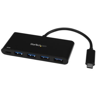 StarTech.com 4-Port USB 3.0 Hub with PD Power Delivery - 5Gbps -…