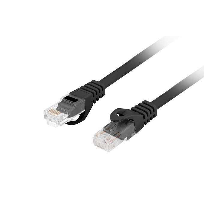 Lanberg Cat.6 UTP LSZH Cu Patch Cable 2m Black Fluke Passed…