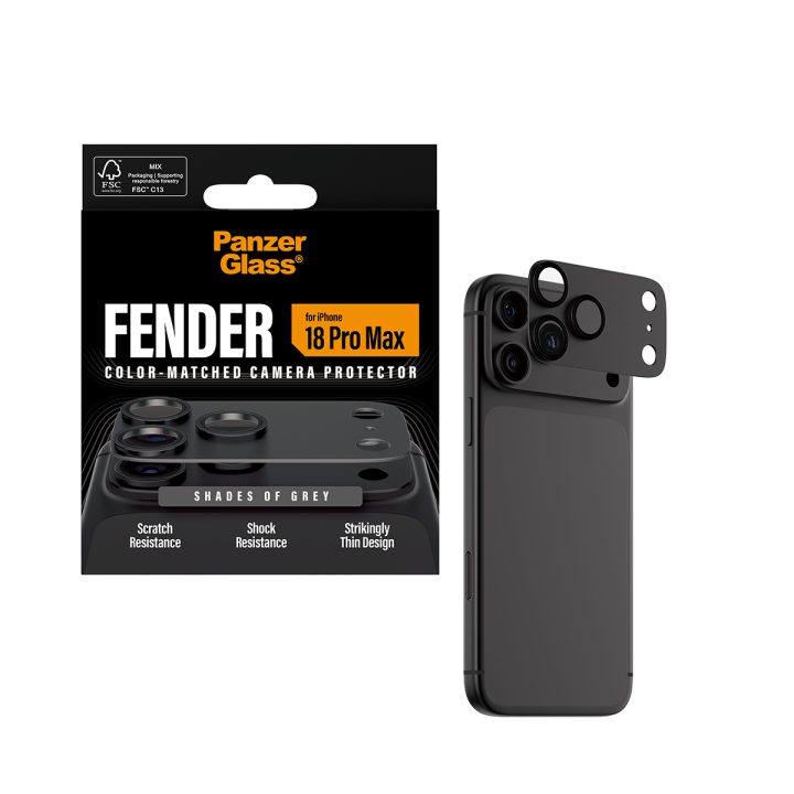 PanzerGlass ® Fender Camera Lens Protector Shades of Gray iPhone 18…